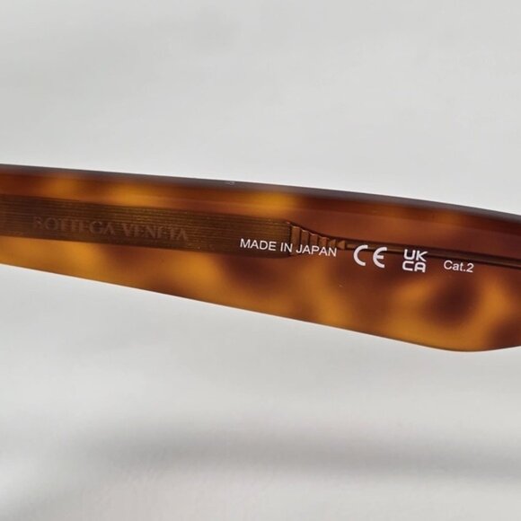 NWT BOTTEGA VENETA HAVANA-HAVANA BROWN SUNGLASSES JAPAN 🇯🇵 Made BV1061S UNISEX - Picture 6 of 16